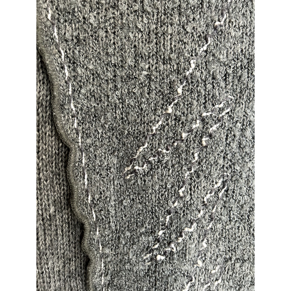 Forla Paris Womens Gray Mohair Blend Art to Wear Lagenlook Boucle Cardigan - Picture 8 of 14